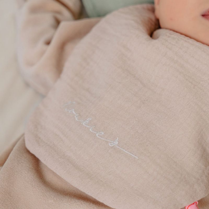 Lot de 3 bavoirs en mousseline bio Dinos Noukie's Ambiance 7