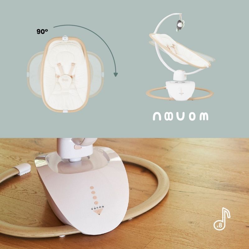 Balancelle électrique Swoon Hoop Sable Babymoov Ambiance 5