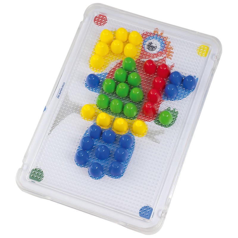 Jeu de clous mozaïque Pegs (100 pièces) Miniland