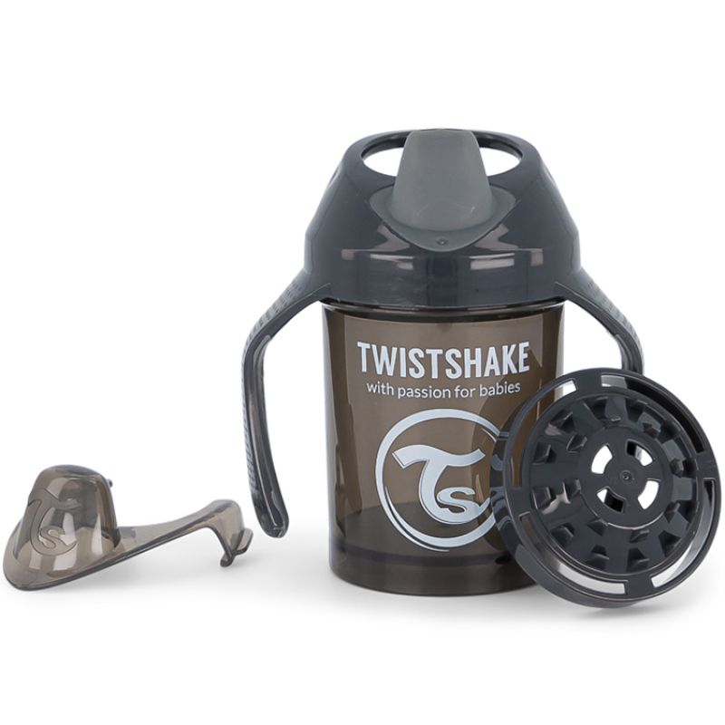 Tasse d'apprentissage noire (230 ml) Twistshake