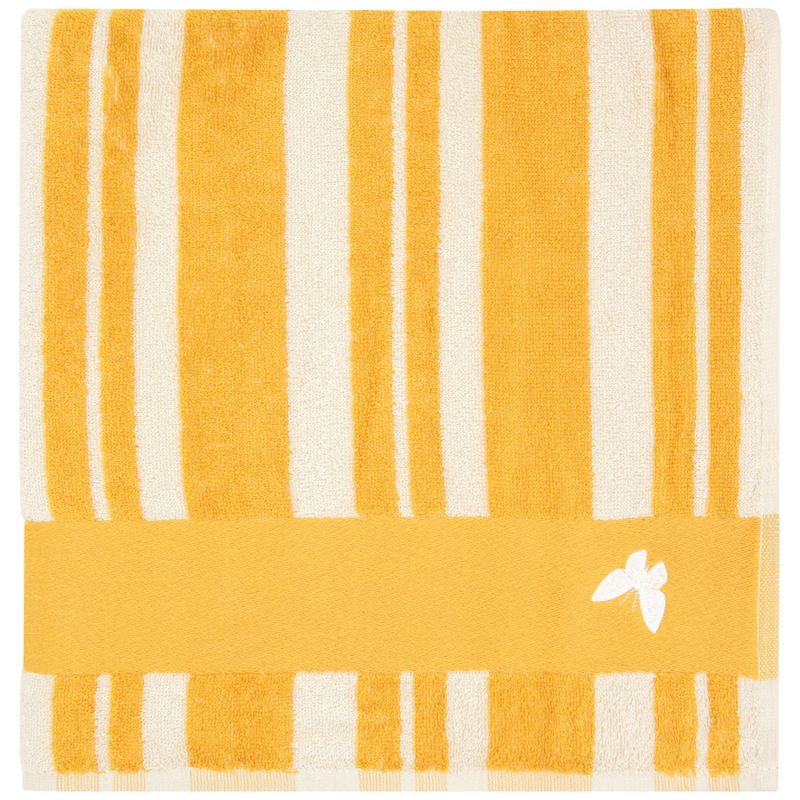 Serviette de plage rayée Soleil personnalisable (70 x 140 cm) L'oiseau bateau Produit 1