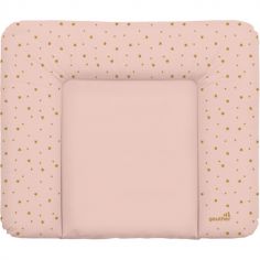 Matelas à Langer Luxe Rose + Serviette Éponge Offerte - 50x70 Cm - Ultra Confort Et Sécurité