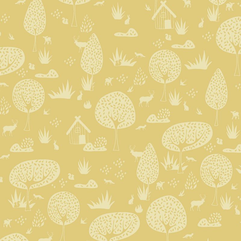 Papier peint intissé Forêt Ocre (10 m) AFKliving