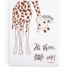 Tableau girafe Hi there, little love (30 x 40 cm)  par Childhome