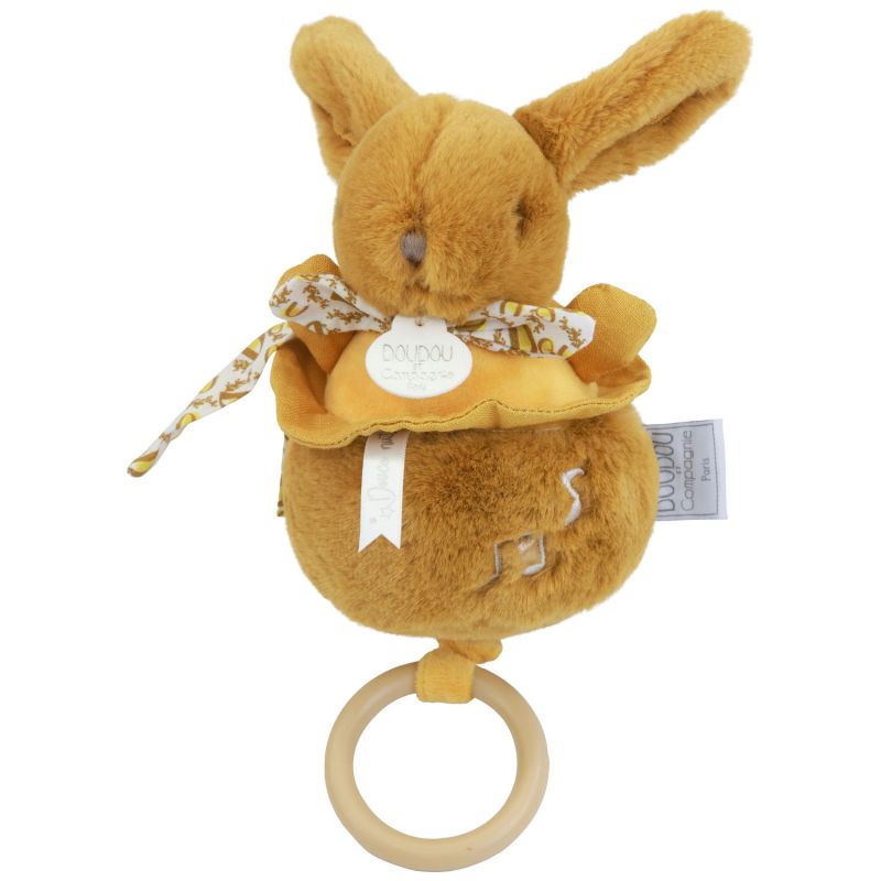 Peluche musicale Lapin Doudou ocre (20 cm) Doudou et Compagnie Produit 4