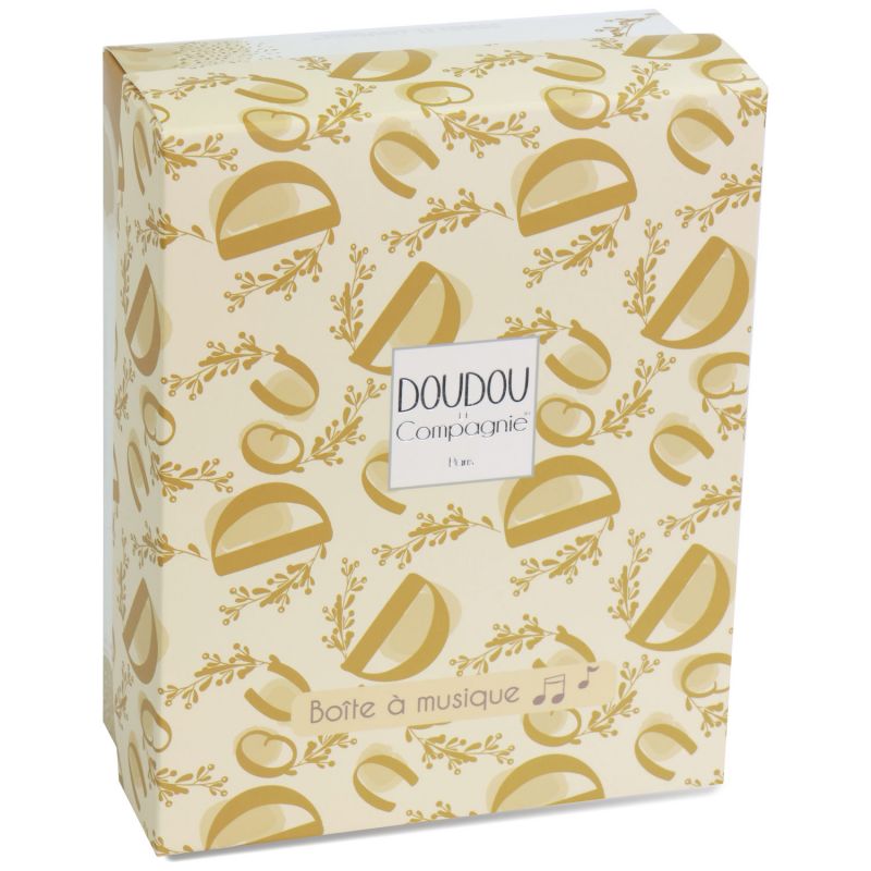Peluche musicale Lapin Doudou ocre (20 cm) Doudou et Compagnie Packaging 5