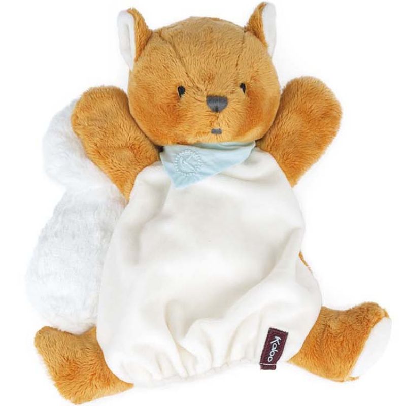 Doudou marionnette écureuil Biscotte Les amis Kaloo