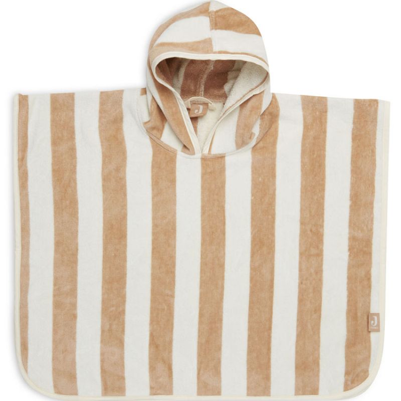 Poncho de bain rayé Biscuit (1-4 ans) Jollein