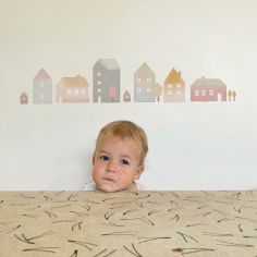 Planche sticker Petites Maisons (35 x 45 cm) - Mimi'lou