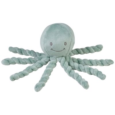 Peluche pieuvre Lapidou Vert de gris (23 cm) Nattou