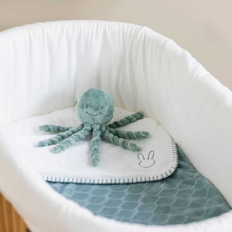 Peluche pieuvre Lapidou Vert de gris (23 cm) Nattou Ambiance 3