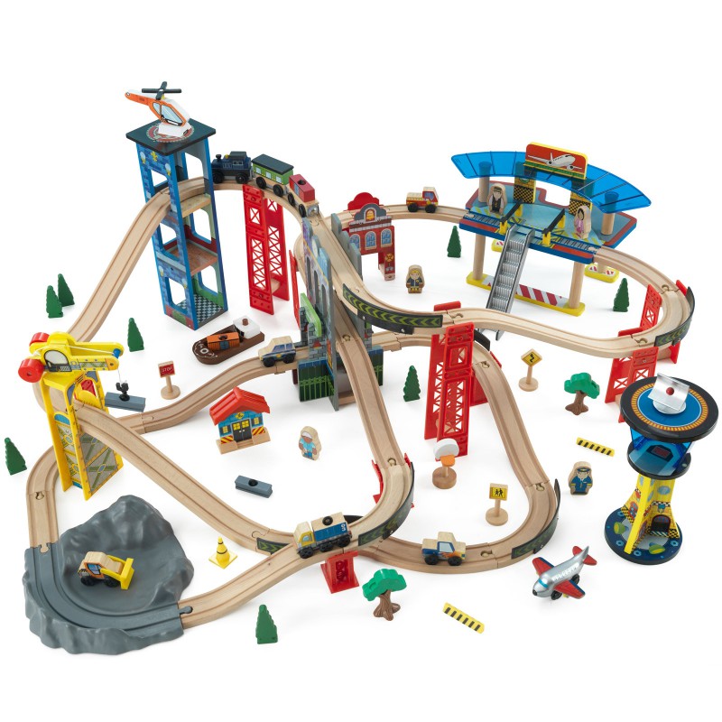 Circuit de train Super Highway (81 x 111 cm) KidKraft