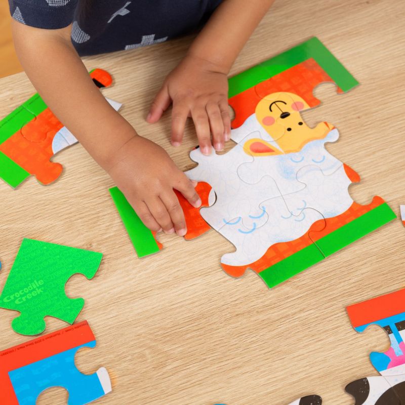 Malette Mon premier puzzle Basse-cour Crocodile Creek Ambiance 4