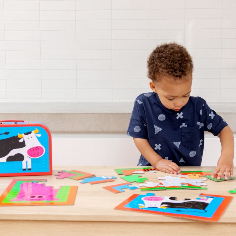 Malette Mon premier puzzle Basse-cour Crocodile Creek Ambiance 5