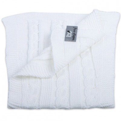 Bavoir protection d'épaules Cable Uni blanc Baby's Only