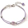 Bracelet cordon mauve Papillon (argent 925) Baby bijoux Produit 1