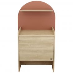 Commode à langer évolutive en bureau Arche Terracotta - Sauthon mobilier