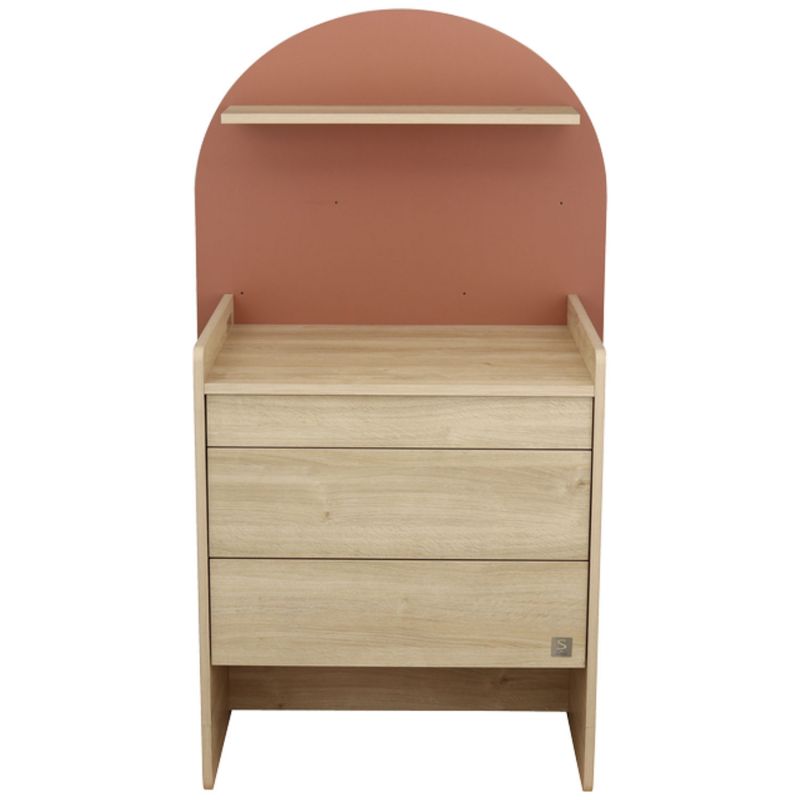 Commode à langer évolutive en bureau Arche Terracotta Sauthon mobilier Produit 1