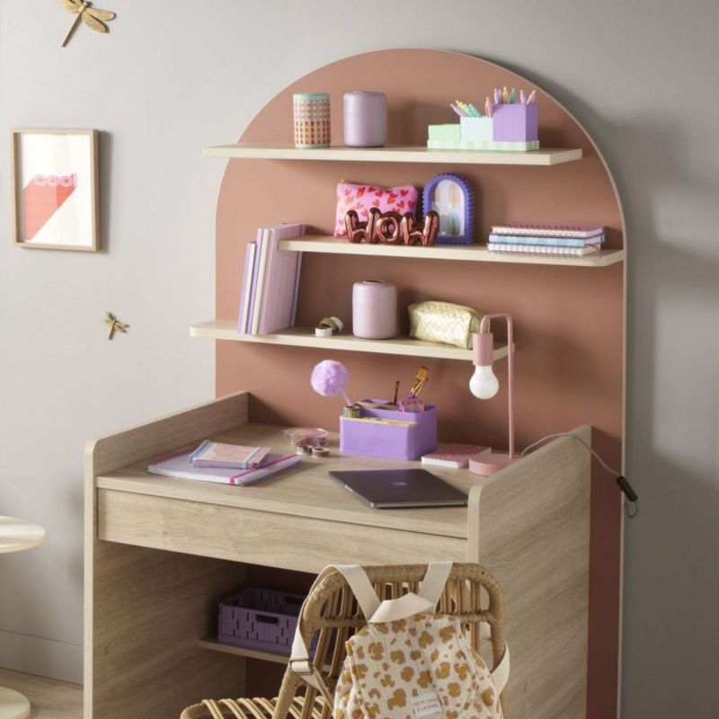 Commode à langer évolutive en bureau Arche Terracotta Sauthon mobilier Ambiance 7