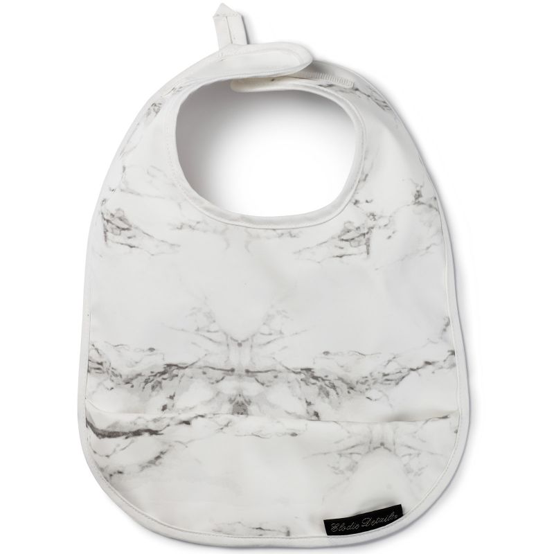 Bavoir plastifié à poche Marble grey Elodie Details
