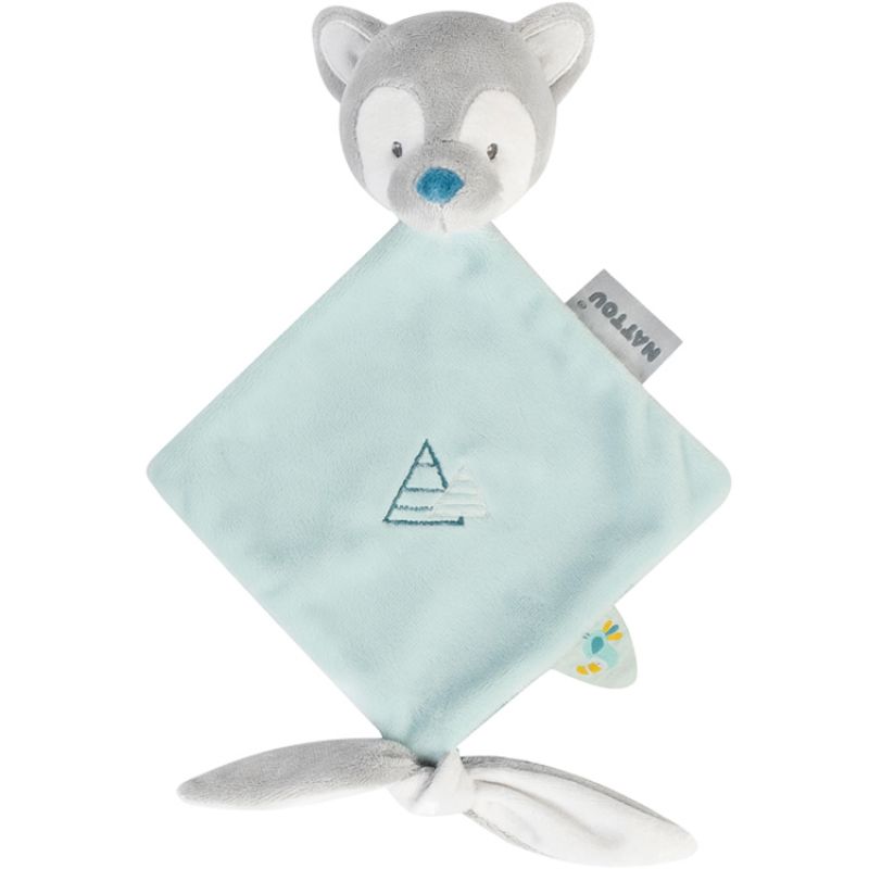 Mini doudou attache sucette Tiloo le loup Tim & Tiloo Nattou
