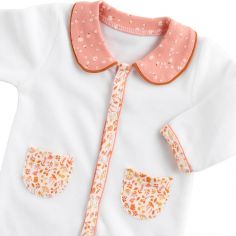 Pyjama chaud à col floral Esmée (3 mois)