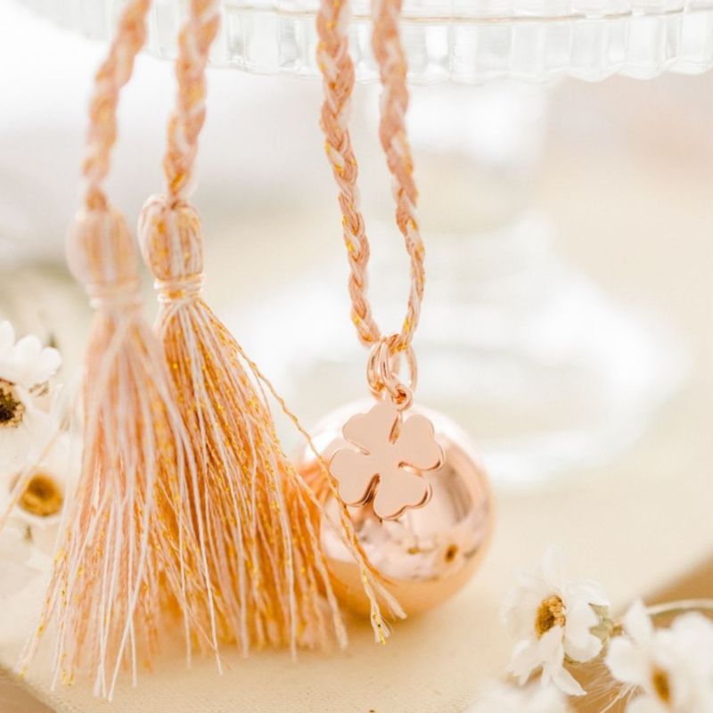 Bola de grossesse Gri-Gri Trèfle cordon (or rose) Pleine Lune Produit 1