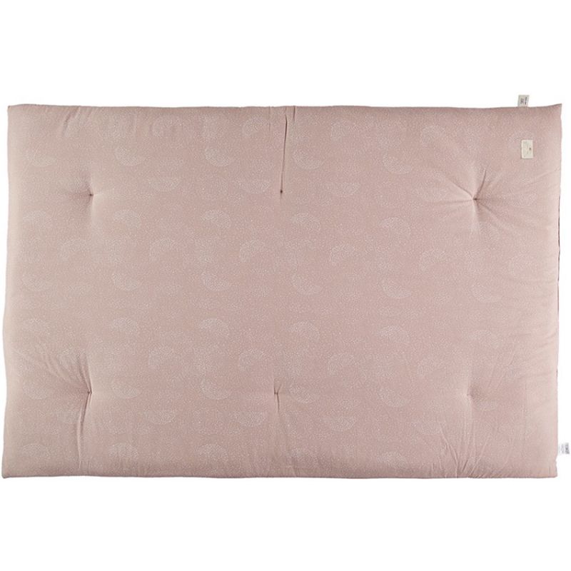 Matelas de sol futon Eden White Bubble Misty Pink Nobodinoz