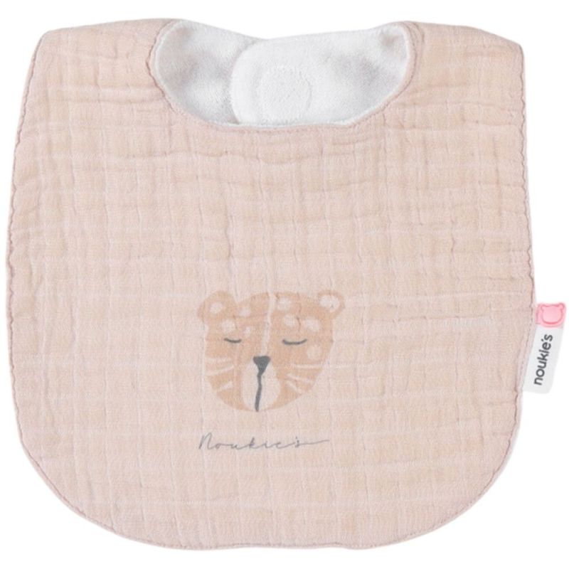 Lot de 3 bavoirs en mousseline félins cappuccino Noukie's Produit 3