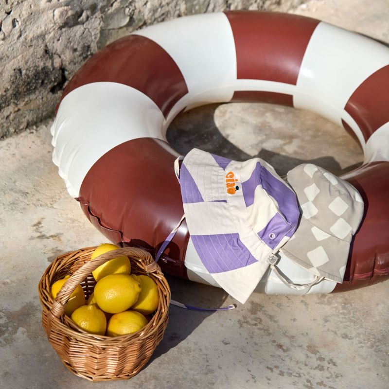Bob anti-UV Rayures violet et sel marin (1-3 ans) Lässig Ambiance 4