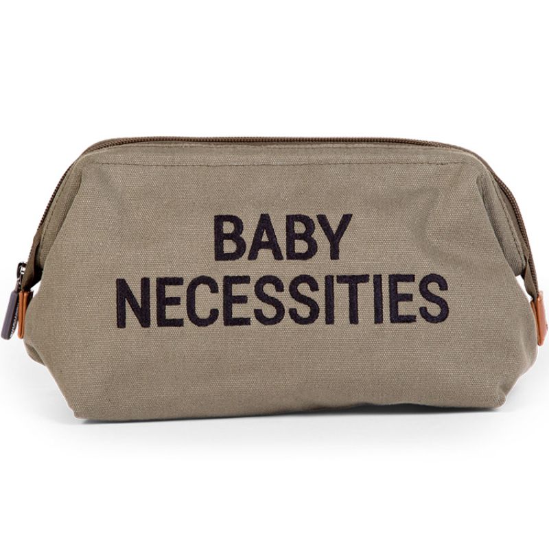 Trousse de toilette Baby necessities toile kaki Childhome