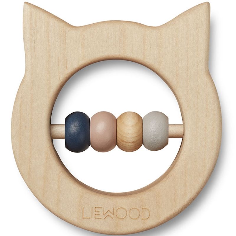 Anneau de dentition en bois Ivalu chat Liewood