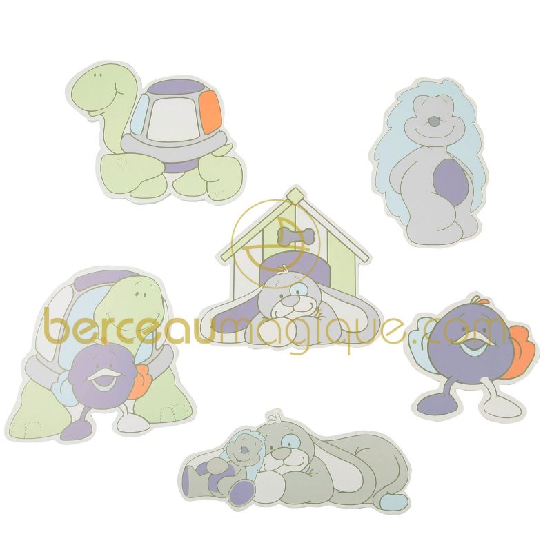Personnages en bois Arthur & Merlin (6 pièces) Noukie's