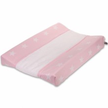 Housse de matelas à langer Star rose et blanc (45 x 70 cm)  par Baby's Only