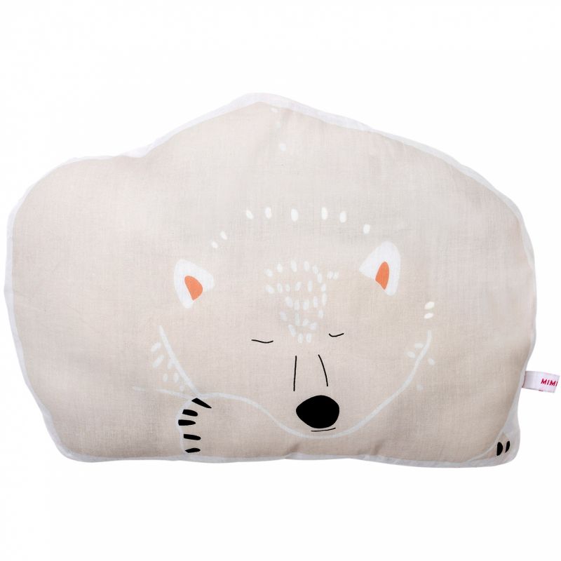 Coussin à formes doux Igor l'ours (26 x 39 cm) Mimi'lou