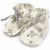 Variation Ecru, vert, gris du produit Chaussons de naissance en coton Olive Bloom (0-1 mois) de la marque Babyshower