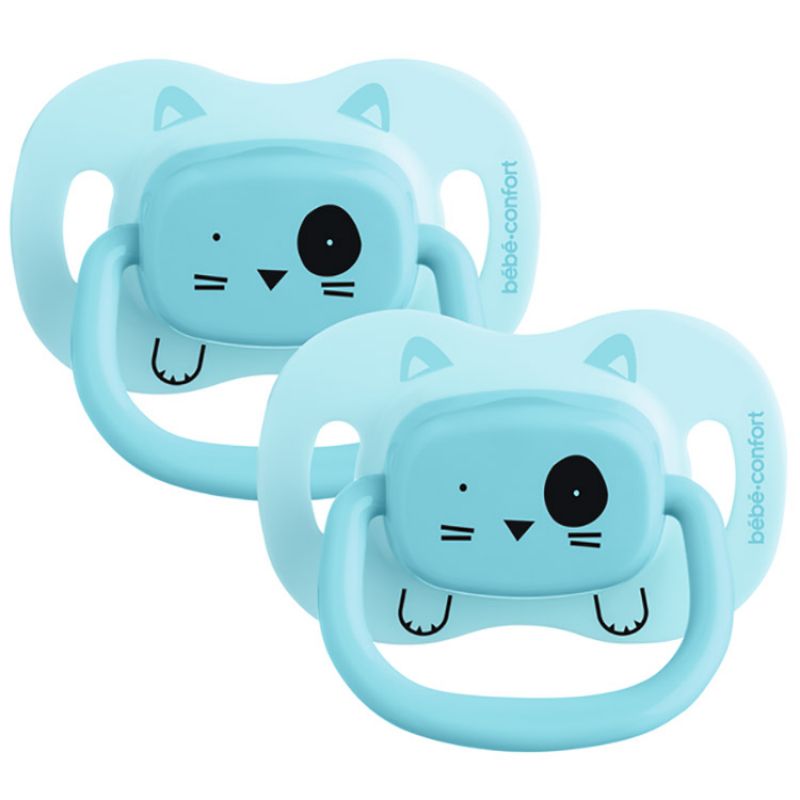 Lot de 2 sucettes réversibles Minimalist Animals bleu (6-18 mois) Bébé Confort