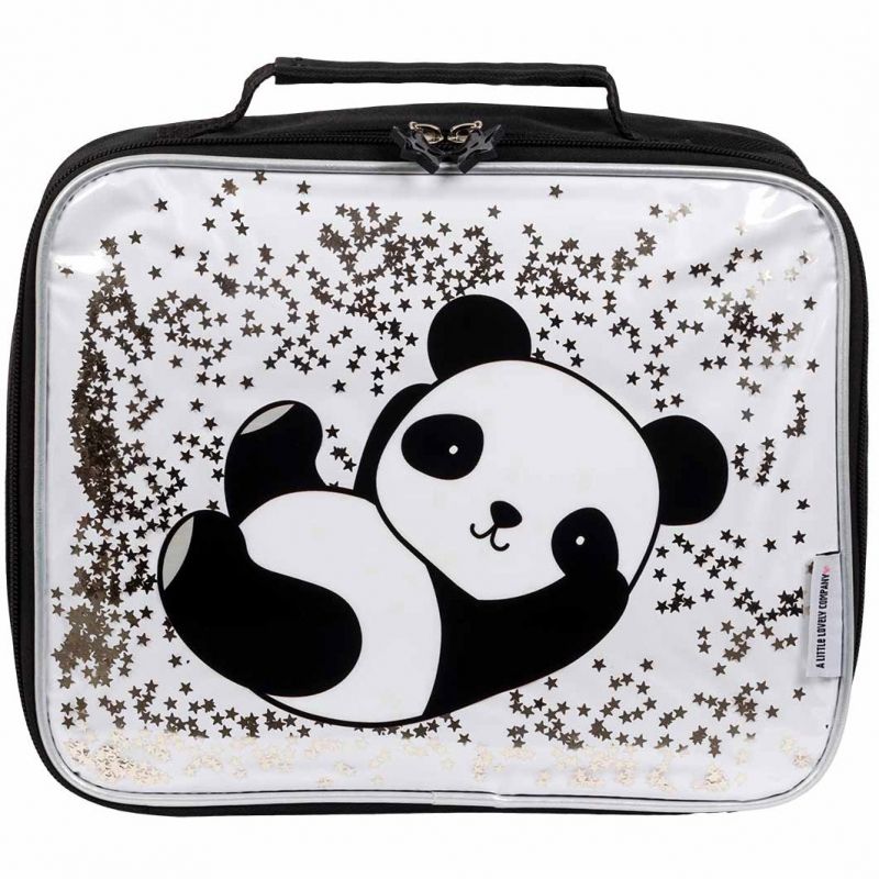 Sac isotherme à paillettes Panda A Little Lovely Company