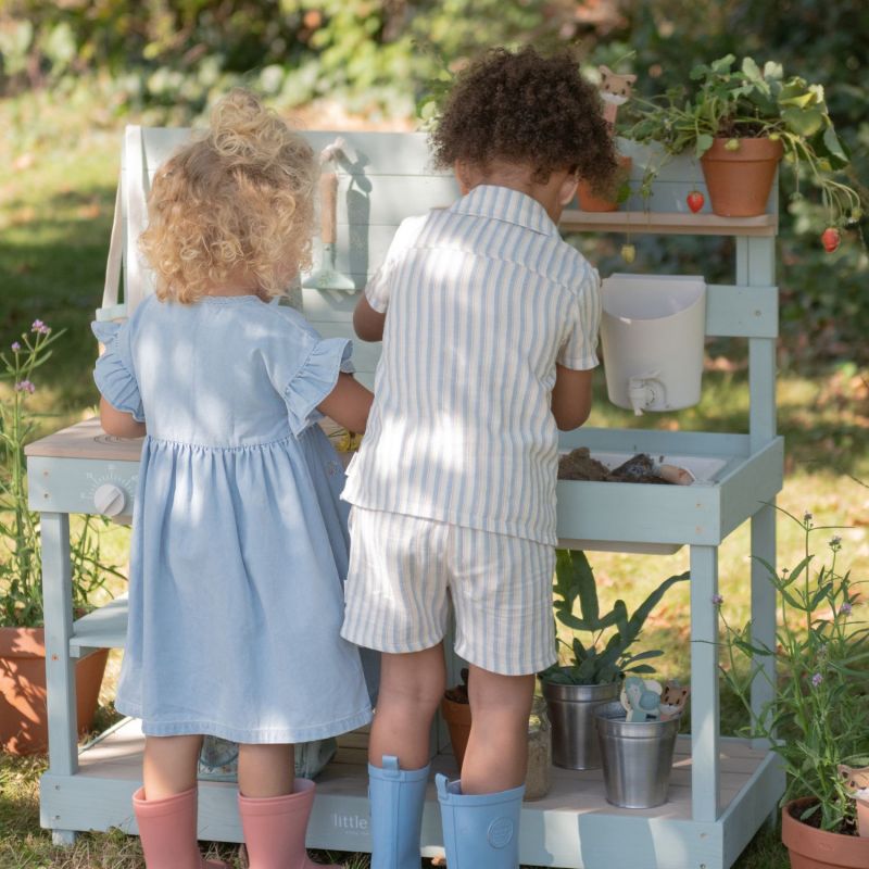 Cuisine d'extérieur en bois vert Little Dutch Ambiance 5