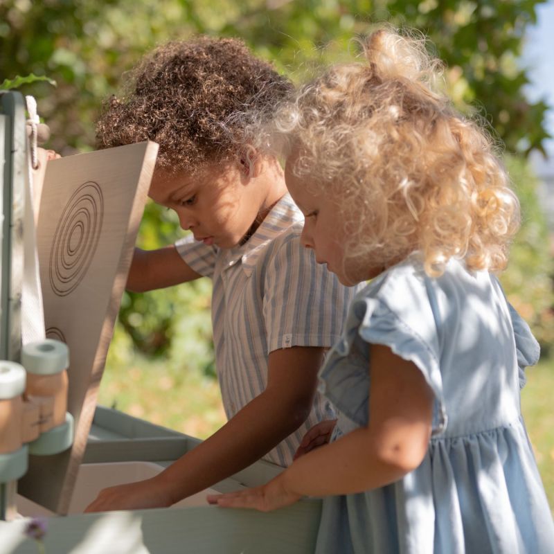 Cuisine d'extérieur en bois vert Little Dutch Ambiance 6