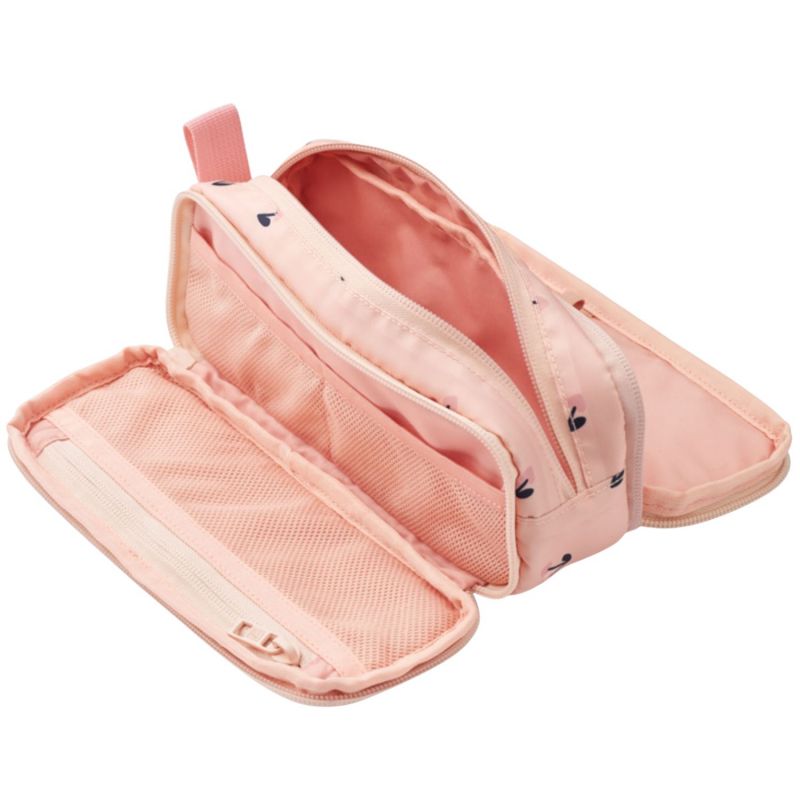 Trousse à compartiments Cindy Cherry Heart Liewood Produit ouvert 3