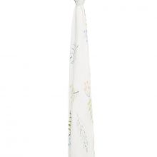 Maxi lange Silky soft lucky field flora (120 x 120 cm)  par aden + anais