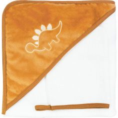 Cape de bain + gant Diplododo (70 x 70 cm) - Trois Kilos Sept