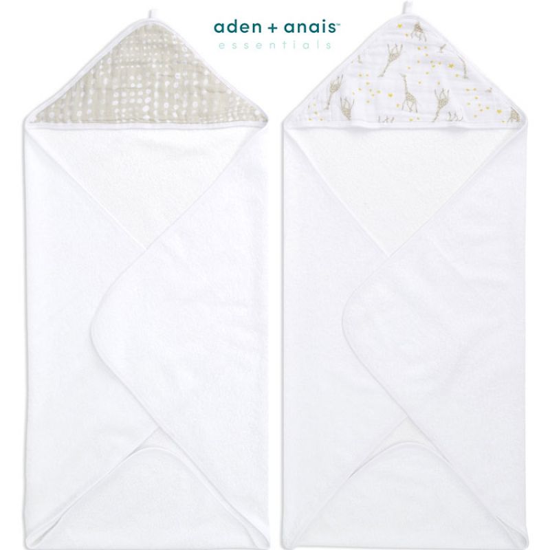 Lot de 2 capes de bain en coton Starry Star (76 x 76 cm) aden + anais