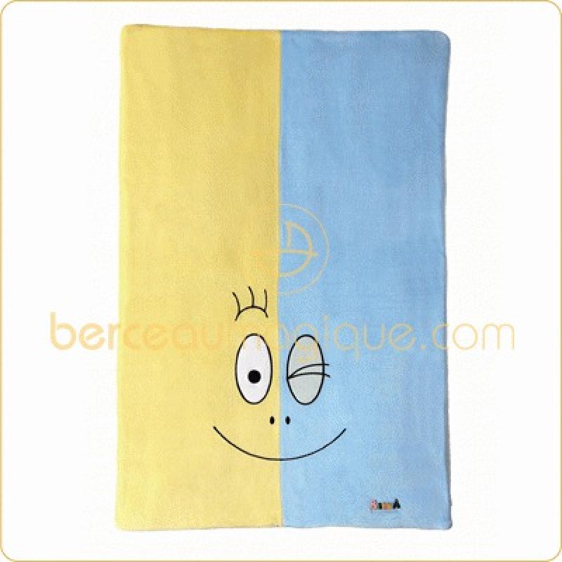 Edredon Barbapapa bleu et jaune (80 x 120 cm) Babycalin