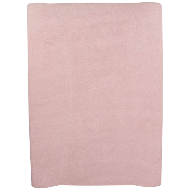 Lot de 2 housses de matelas à langer Ecru-Rose poudre (70 x 50 cm) Trois Kilos Sept Produit 4