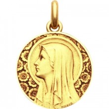 Médaille Vierge à l'Eglantier (or jaune 750°)  par Becker