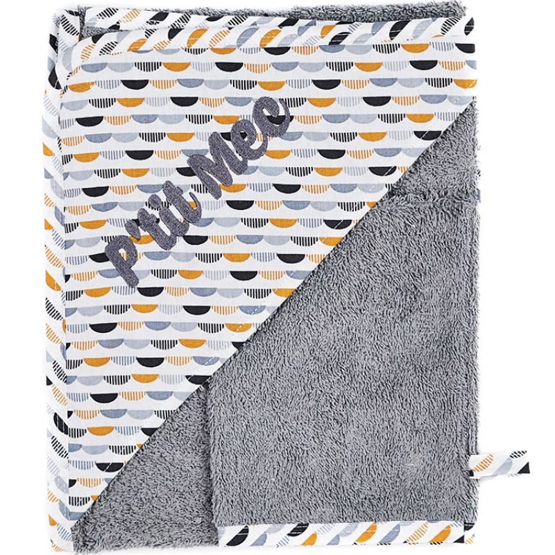 Cape de bain + gant P'tit mec Honeymoon (70 x 70 cm) BB & Co