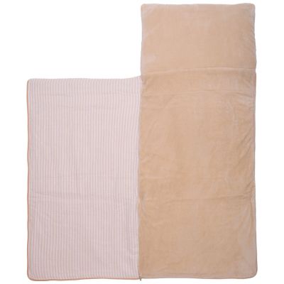 Sac de couchage enfant pliable et nomade rayé galet (50x120 cm)
