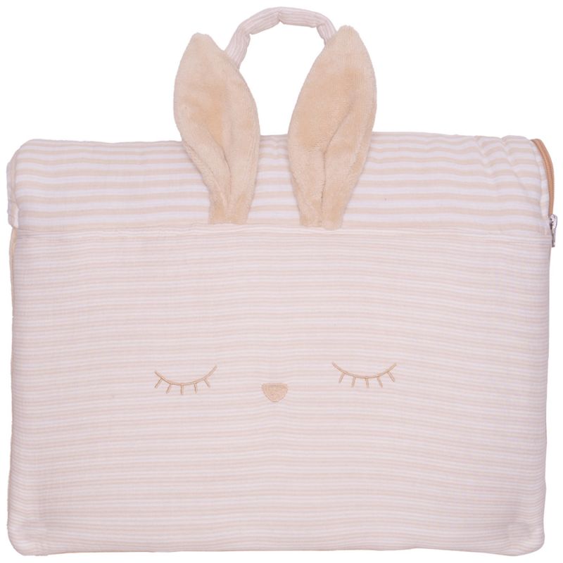 Sac de couchage enfant pliable et nomade rayé galet (50x120 cm) BB & Co Produit 1